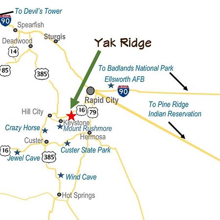 키스톤 Yak Ridge Cabins And Farmstead By Mount Rushmore 빌라 외부 사진