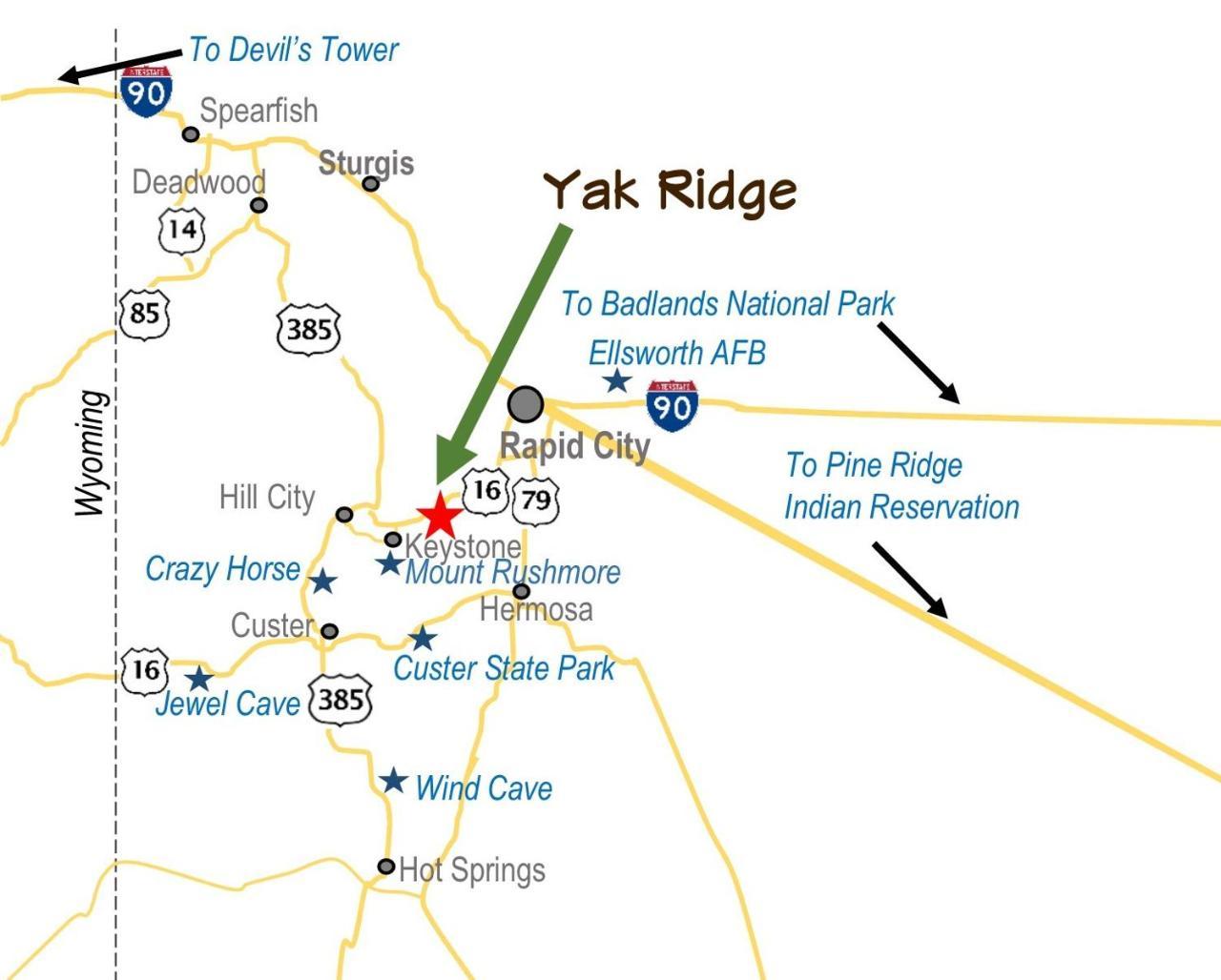 키스톤 Yak Ridge Cabins And Farmstead By Mount Rushmore 빌라 외부 사진